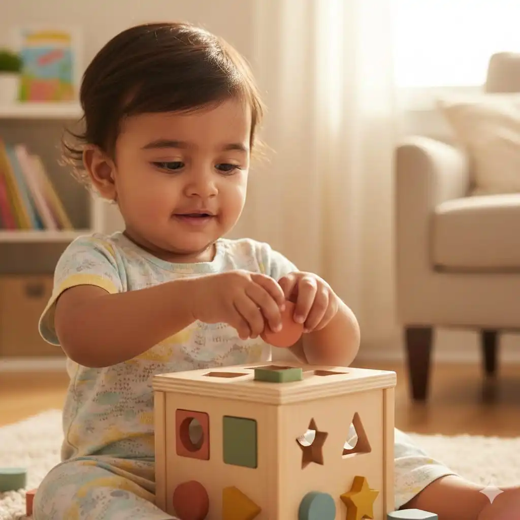  Children learning through educational toys