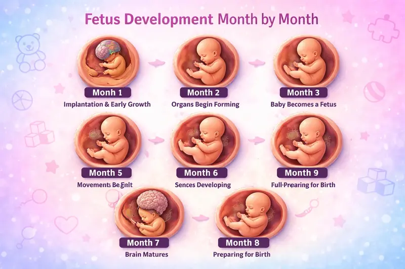 fetus development month by month
