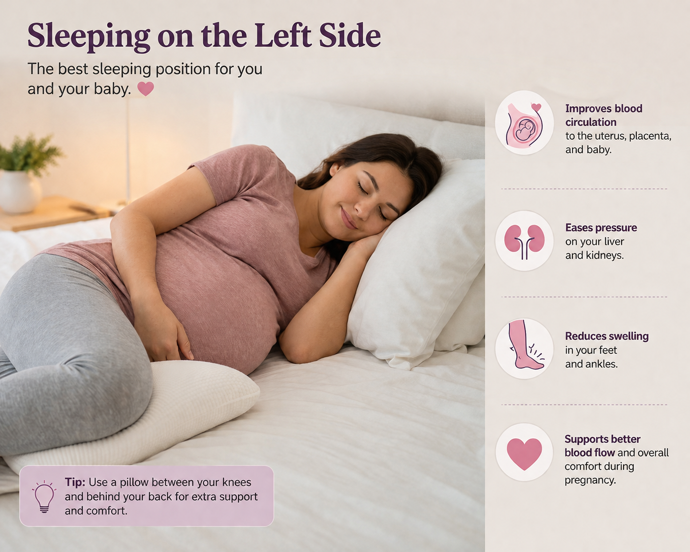 sleeping position for pregnant women