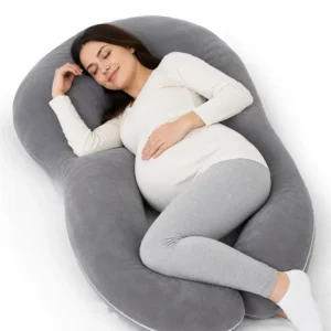 INSEN U-Shaped Pregnancy Pillow with Removable Washable Cover
