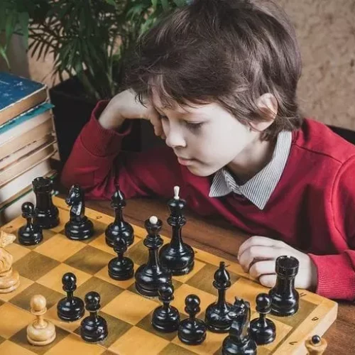 Chess Course Educational games with chess activities that improve strategic thinking, concentration, and problem-solving skills.
